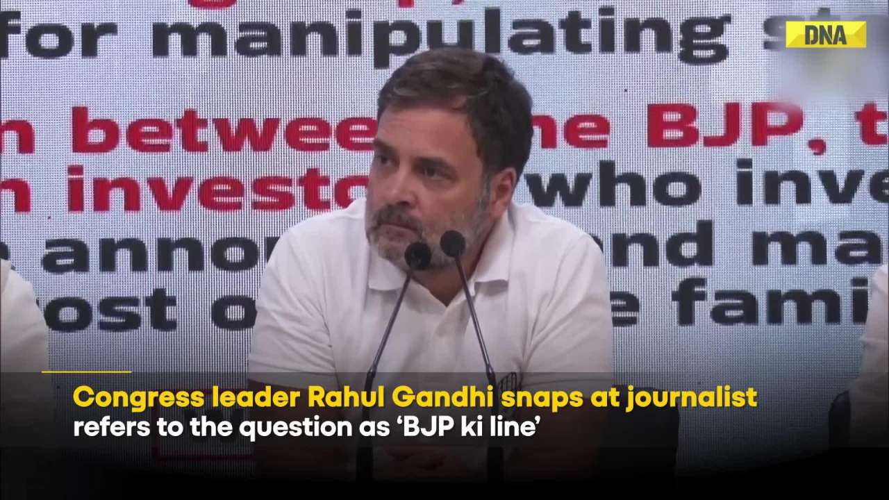 ‘BJP Ki Line Hai,’ Rahul Gandhi Snaps At Journalist During Press Conference