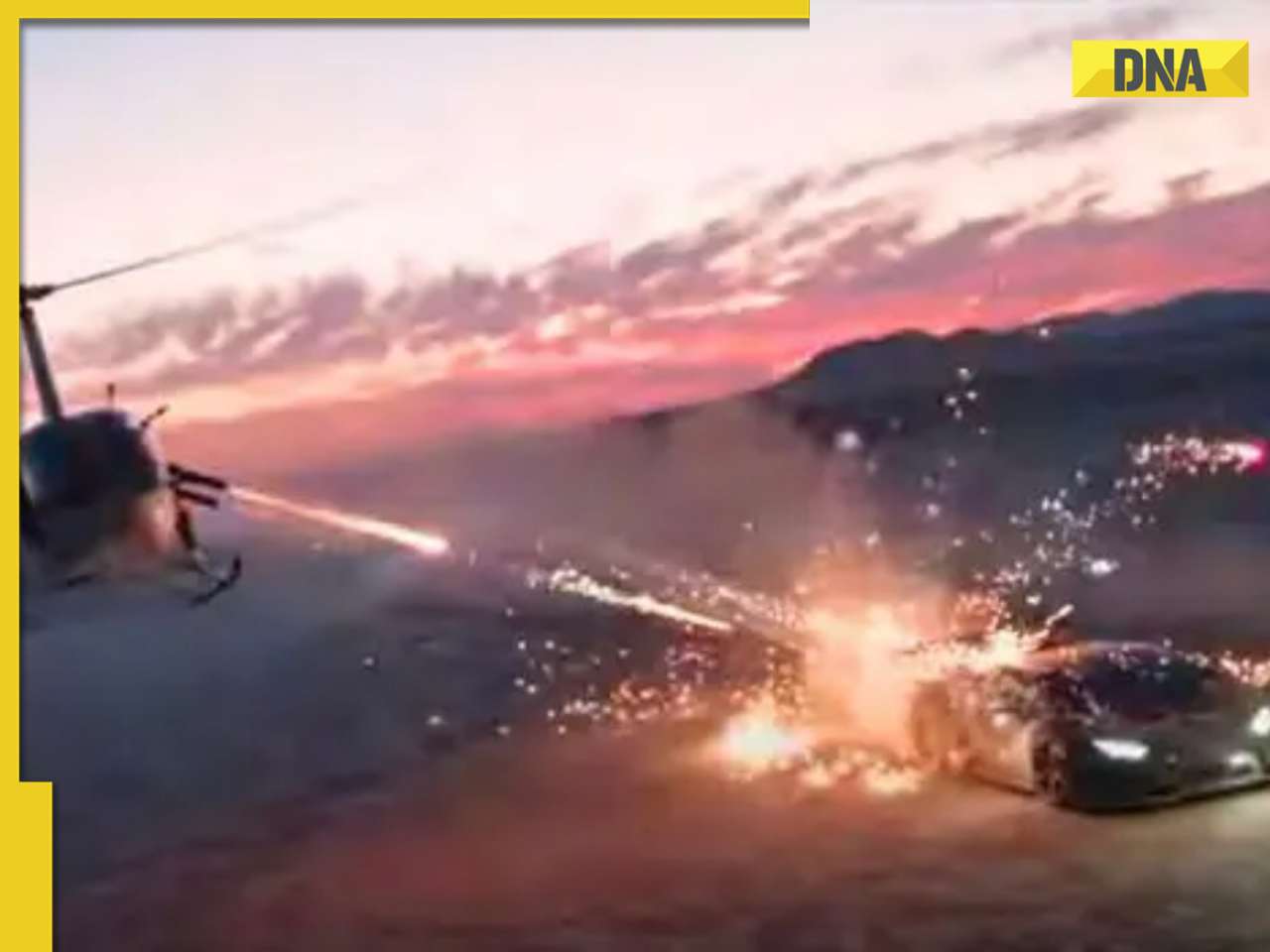 Viral video: YouTuber arrested for stunt involving fireworks fired at Lamborghini from helicopter, watch