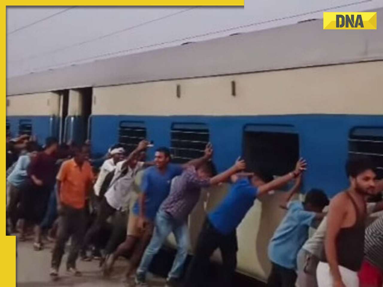 'Bihar is not for beginners': Passengers push train to separate coaches after minor fire incident, watch