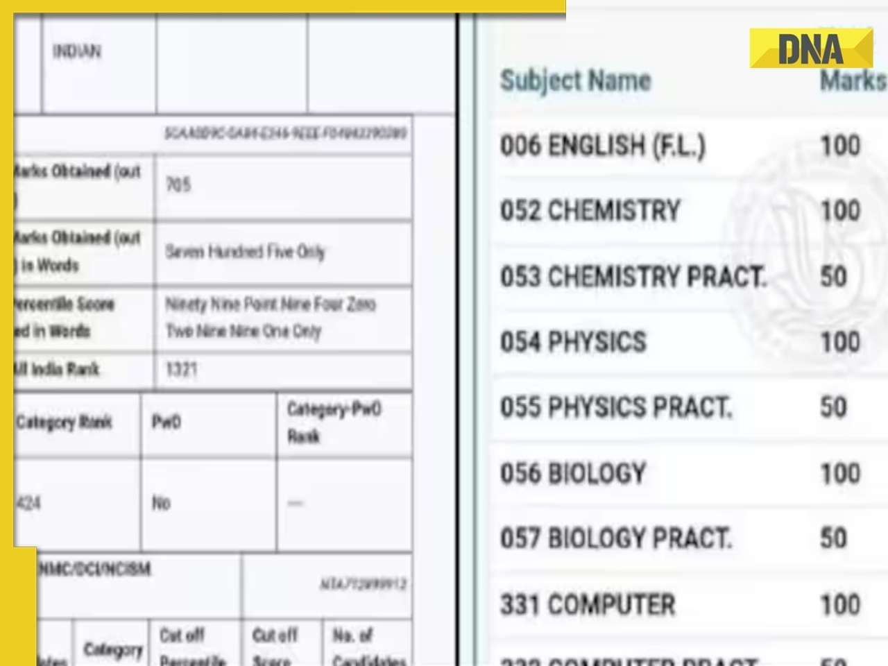 Student fails Physics, Chemistry in class 12th, tops NEET 2024 exam; candidate’s scorecard goes viral