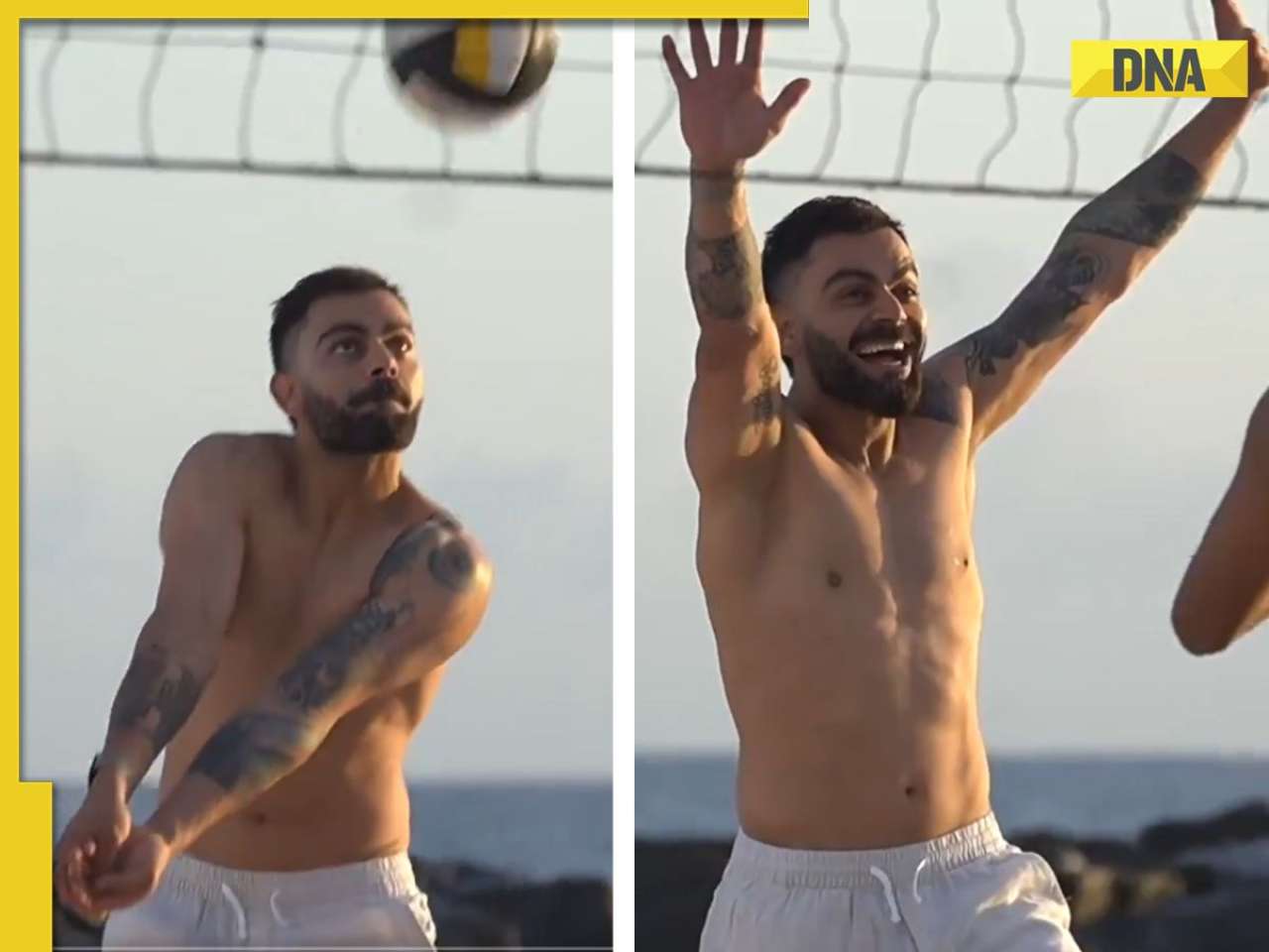 Watch: Virat Kohli goes shirtless as Team India enjoy beach volleyball ahead of T20 World Cup 2024 Super 8s