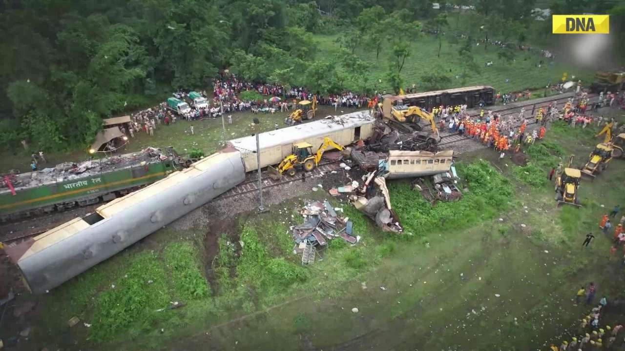 Kanchanjunga Express Train Accident: Drone Visuals Show Crash Site, Restoration Work Going On