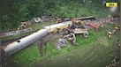  Kanchanjunga Express Train Accident: Drone Visuals Show Crash Site, Restoration Work Going On 