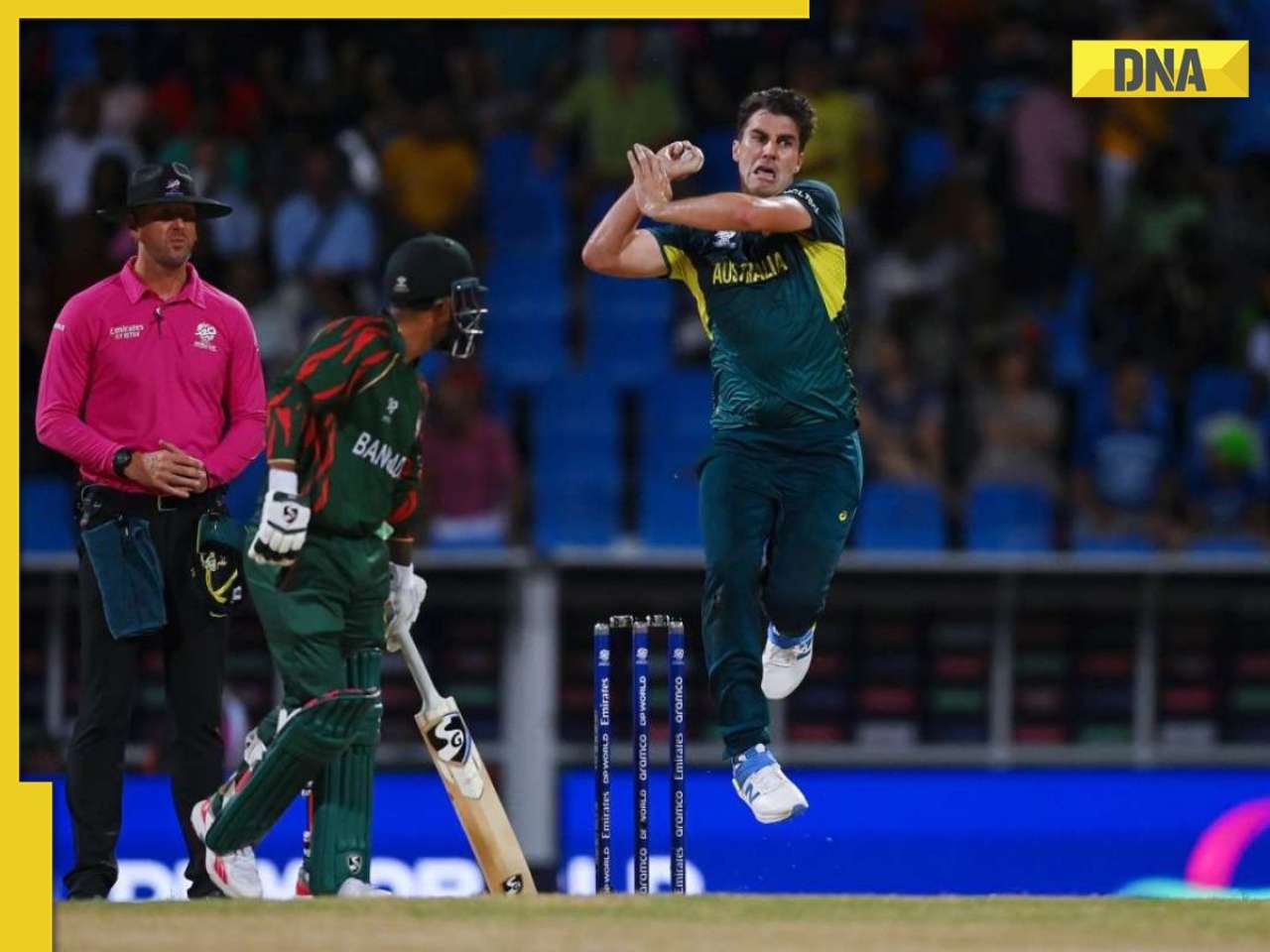 T20 World Cup 2024: Pat Cummins shine with hat-trick as Australia beat Bangladesh under DLS method