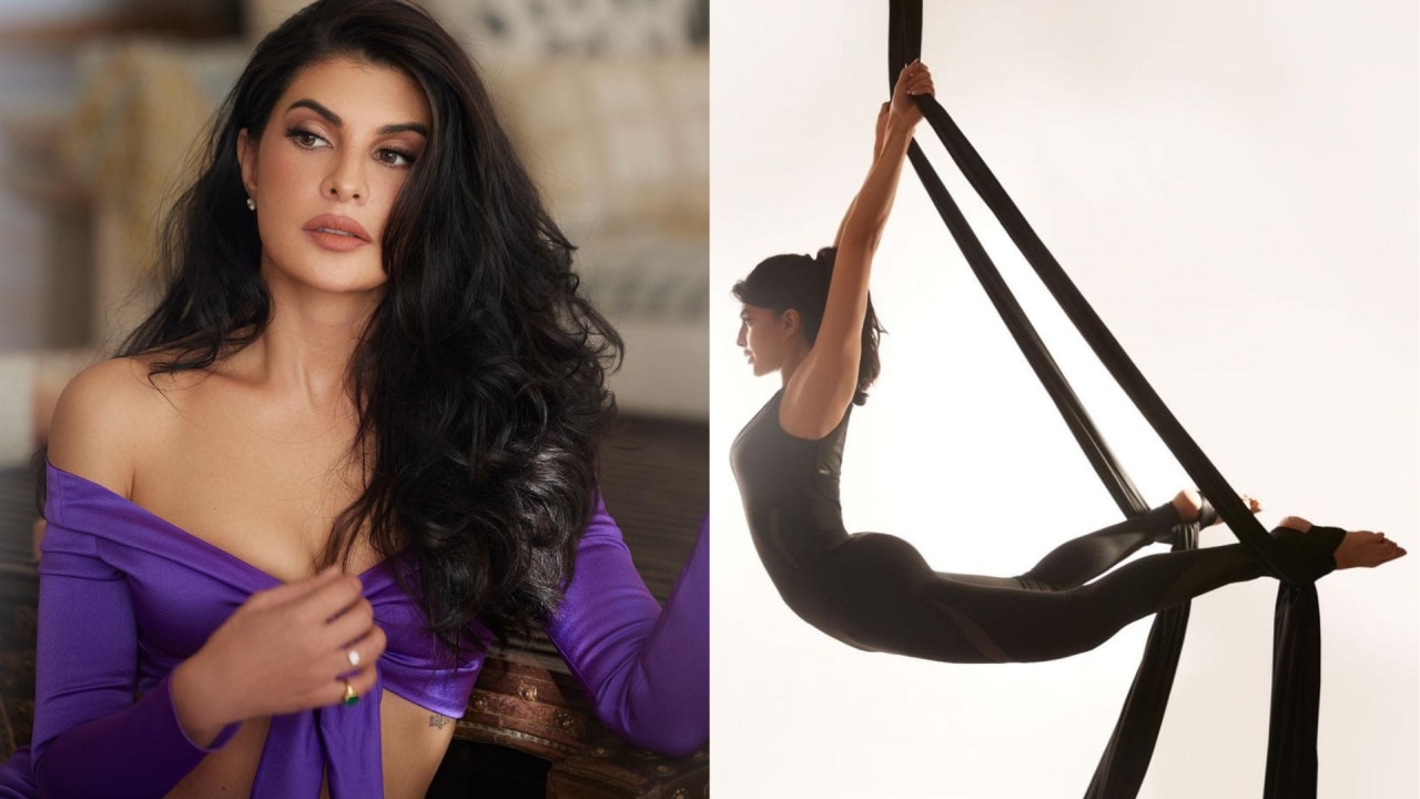 Jacqueline Fernandez yoga practice