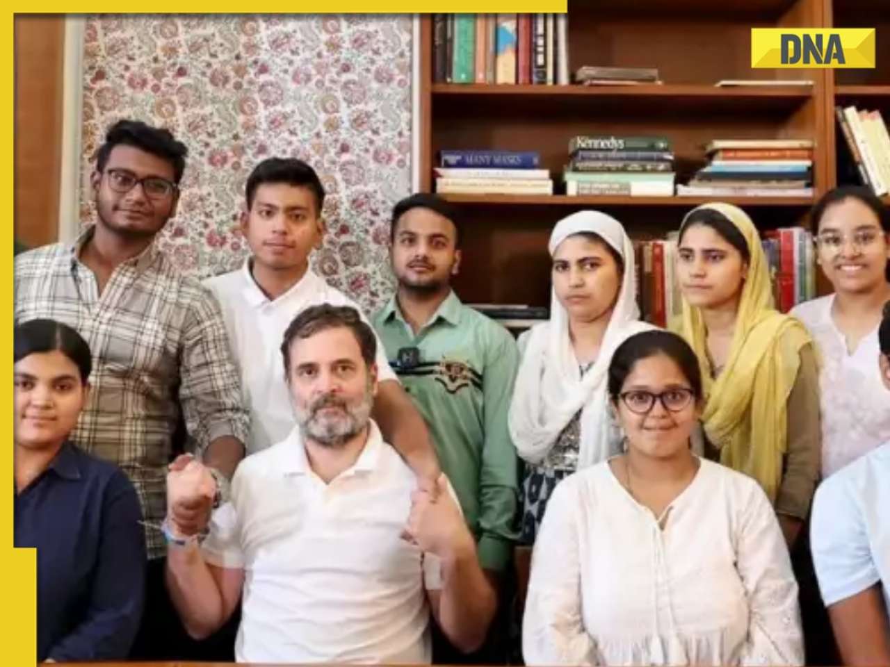'If government cannot...': Congress leader Rahul Gandhi meets NEET aspirants amid paper leak row, watch