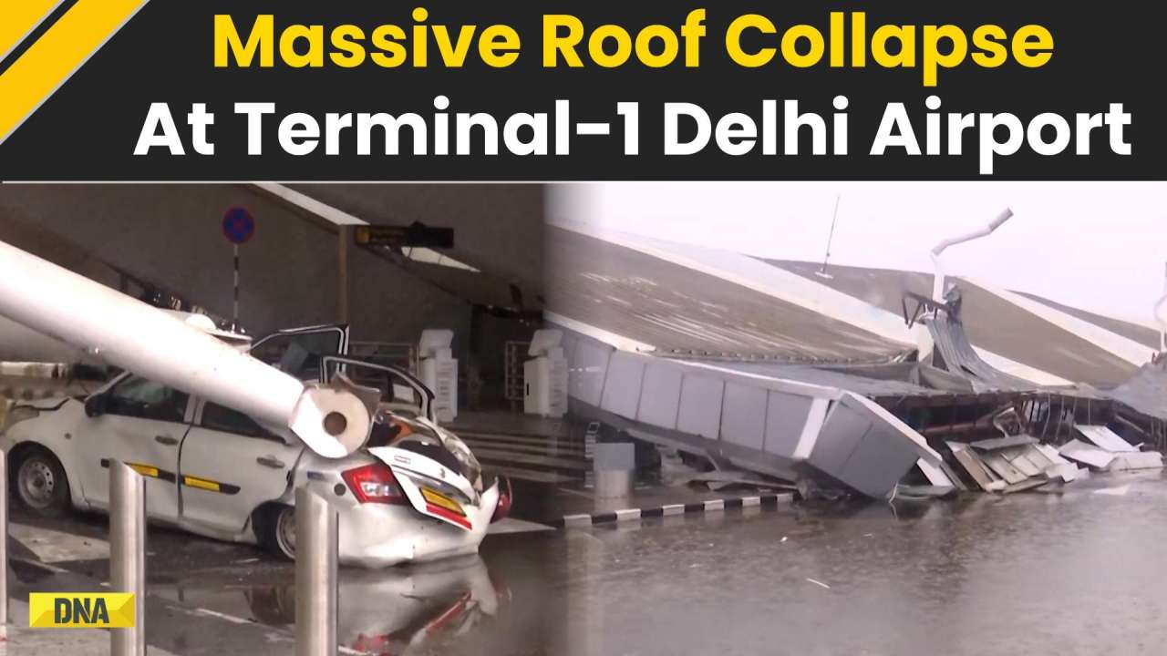 Delhi Airport Roof Collapse: Massive Part Of Roof Collapses At Delhi Airport's Terminal-1 Injures 4