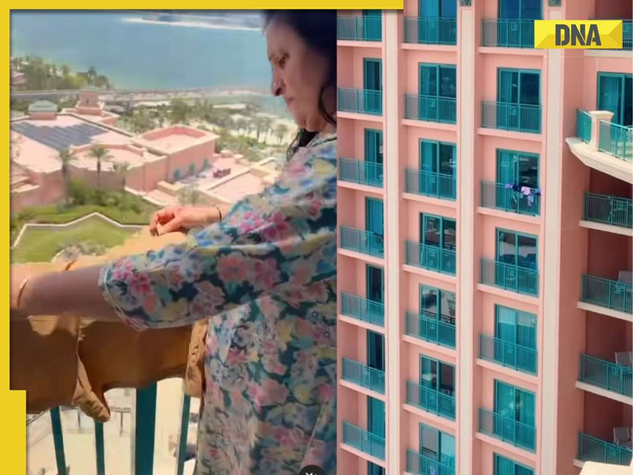 Watch viral video: Indian mom dries clothes on balcony of Dubai's Atlantis, The Palm; hotel reacts