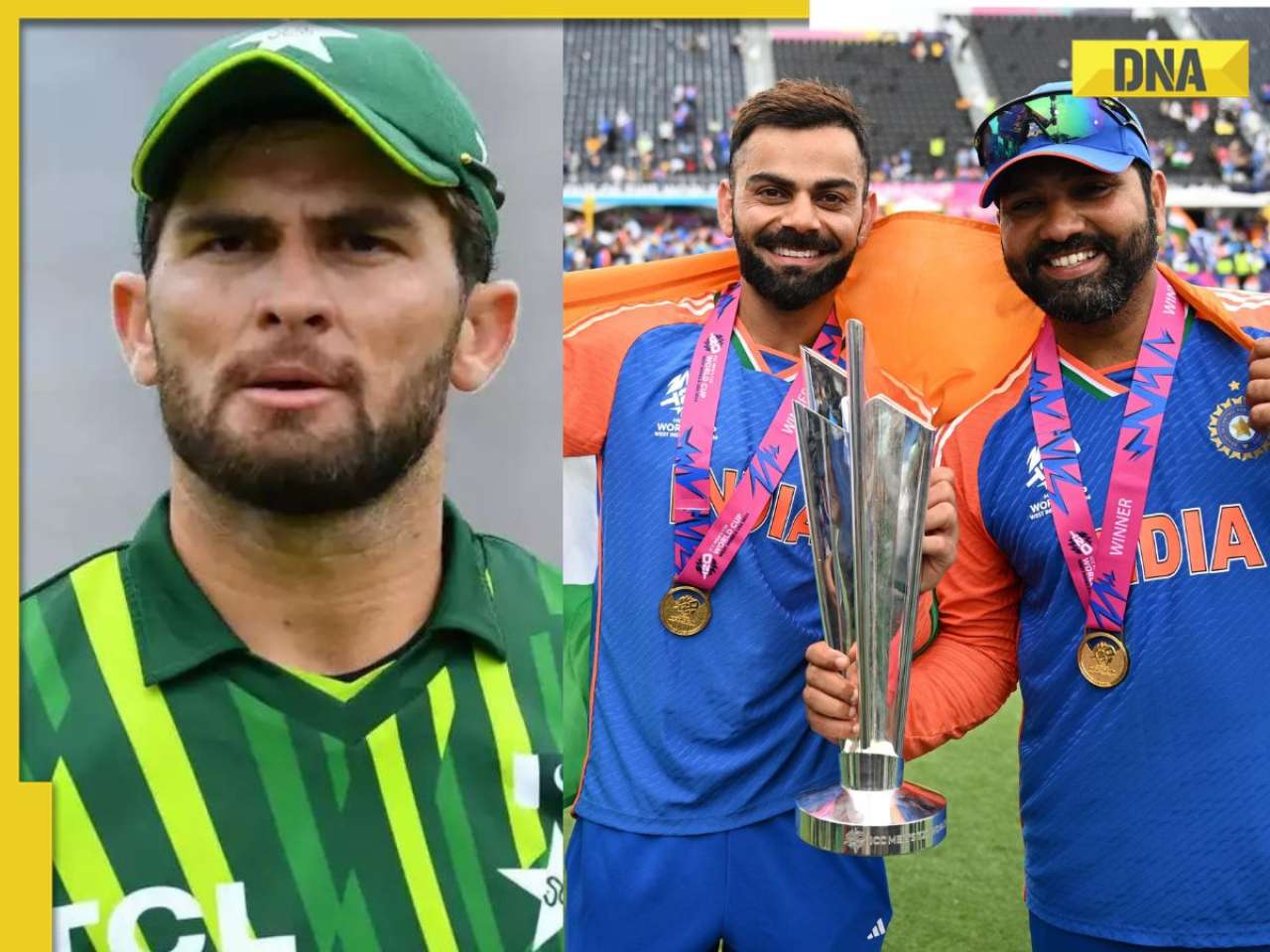 Shaheen Afridi pays tribute to Rohit Sharma, Virat Kohli after legendary duo announce retirement from T20Is