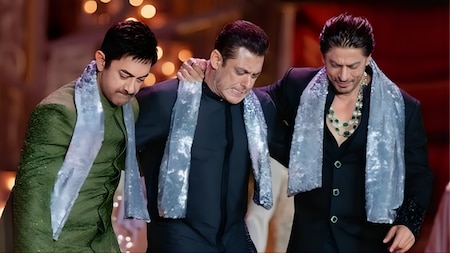 Shah Rukh, Salman and Aamir in Ambani wedding 