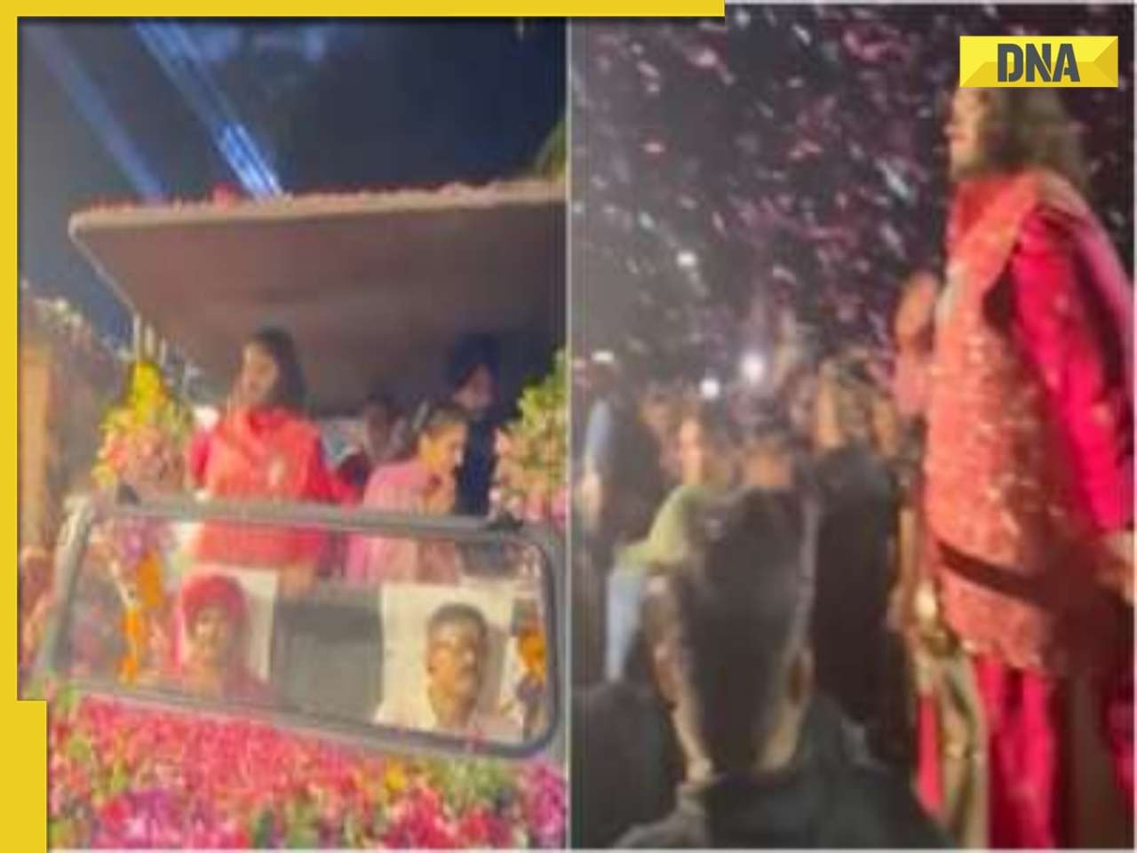 Watch Video: New bride Radhika Merchant performs 'griha-pravesh' with Anant Ambani in Jamnagar home post wedding