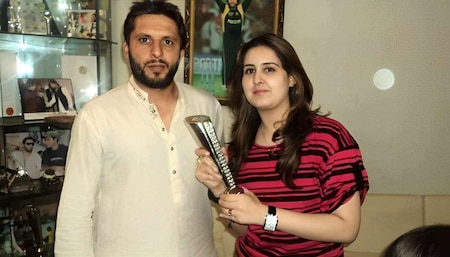 Shahid Afridi and Nadia