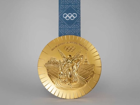 Is gold medal actually made of gold?