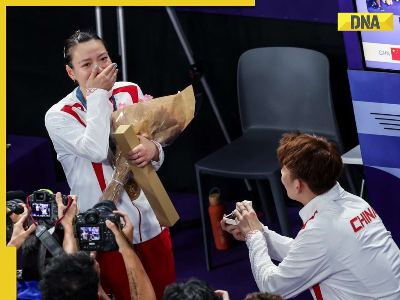 Paris Olympics 2024: Chinese badminton player wins gold, receives heartwarming wedding proposal from..., watch