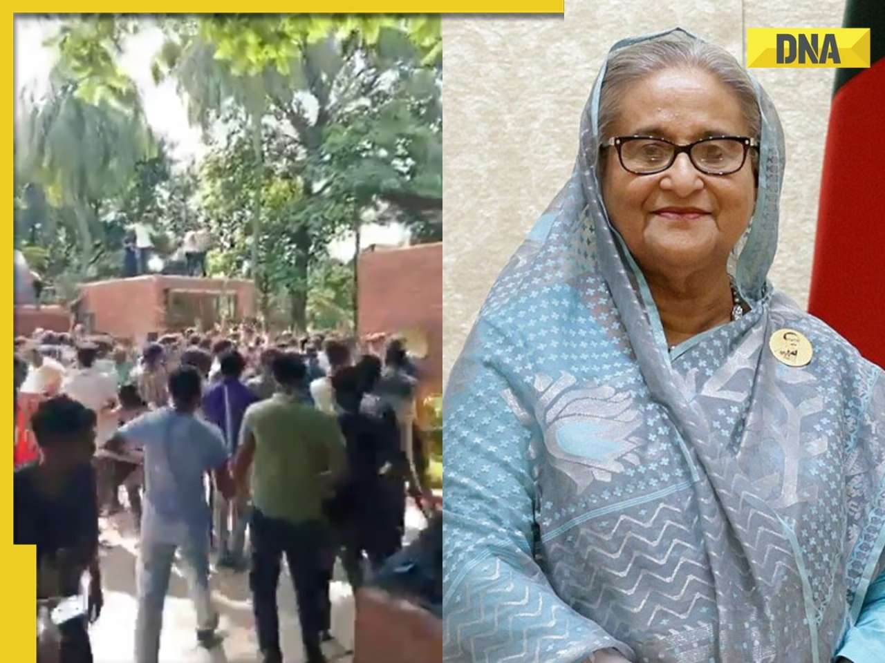 Bangladesh Crisis: Protesters enter official residence of PM, Sheikh Hasina flees country, watch video here