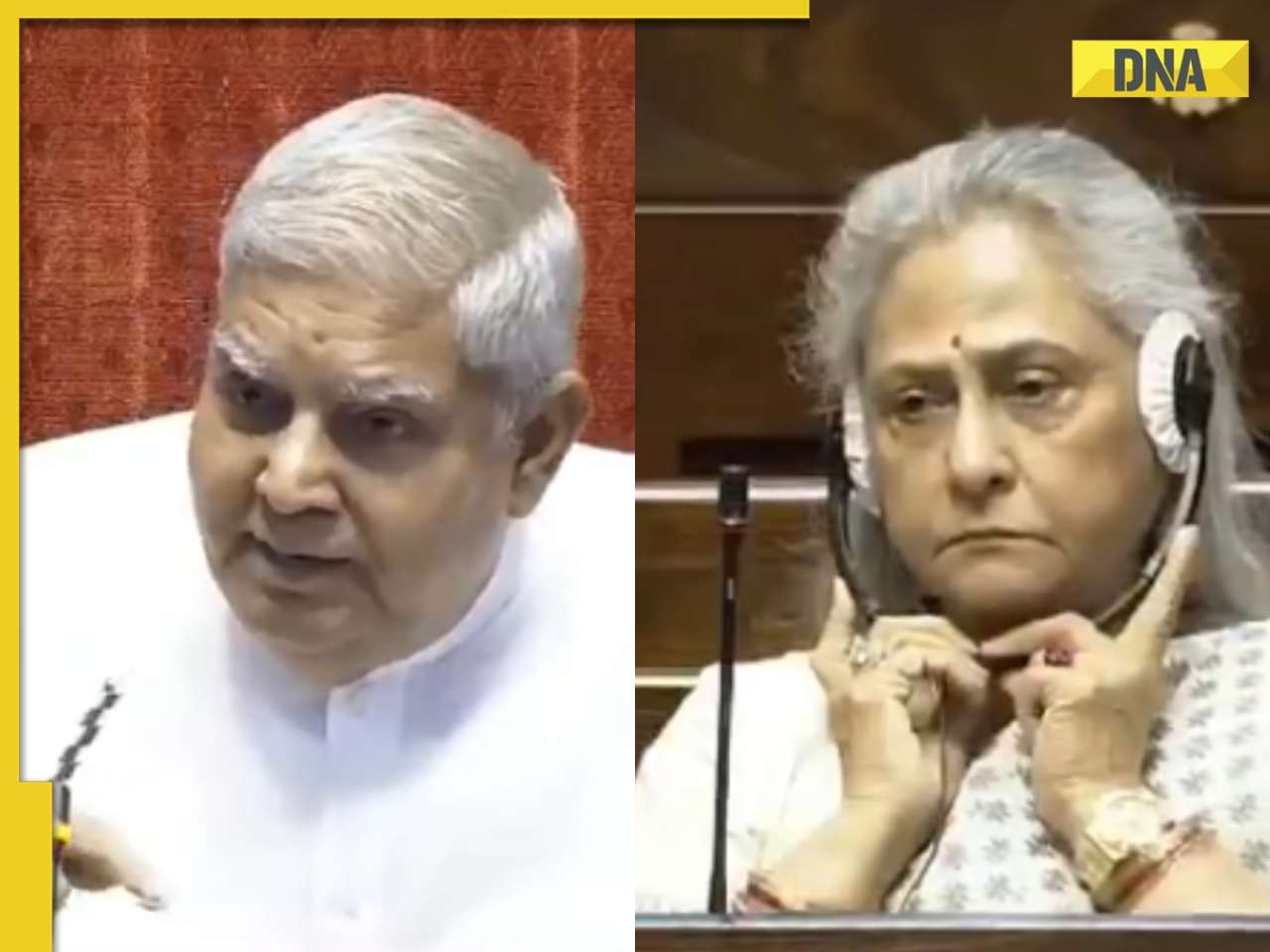 Watch: Jaya Bachchan gets schooled by VP Jagdeep Dhankhar as she again objects to being called 'Jaya Amitabh Bachchan' 