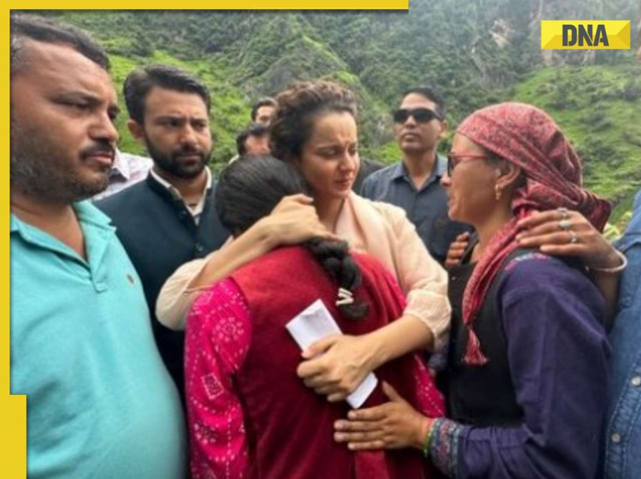 Kangana Ranaut gets emotional as she visits flood-hit areas in Himachal Pradesh, hugs victims: 'Our hope is PM Modi'