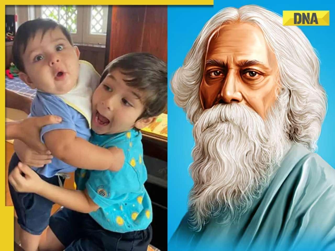 Kareena Kapoor, Saif Ali Khan's sons Taimur and Jeh are related to Nobel Laureate Rabindranath Tagore, they are his..