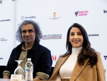 Imtiaz Ali with Nora Fatehi