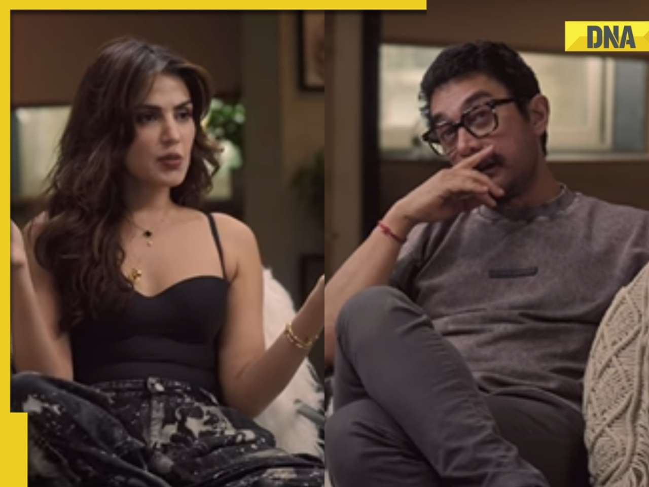 Watch: Aamir Khan calls Rhea Chakraborty ‘courageous’, gets emotional