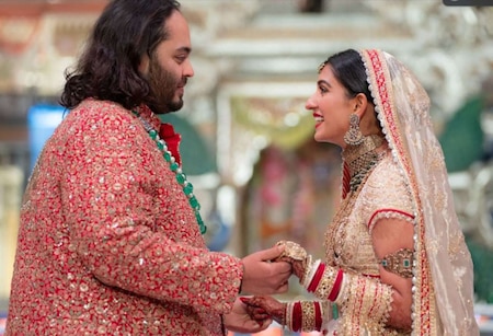 Anant Ambani and Radhika Merchant's grand wedding celebration