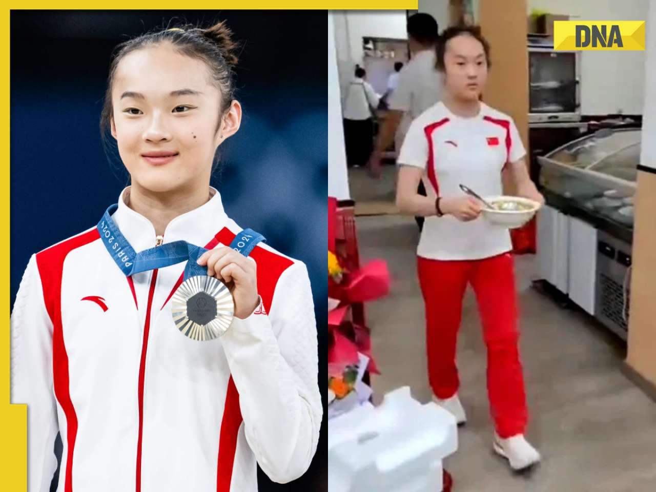 Viral video: Chinese gymnast helps at family restaurant after winning silver at Paris Olympics