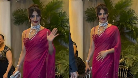 Priyanka Chopra mesmerises in a pink saree