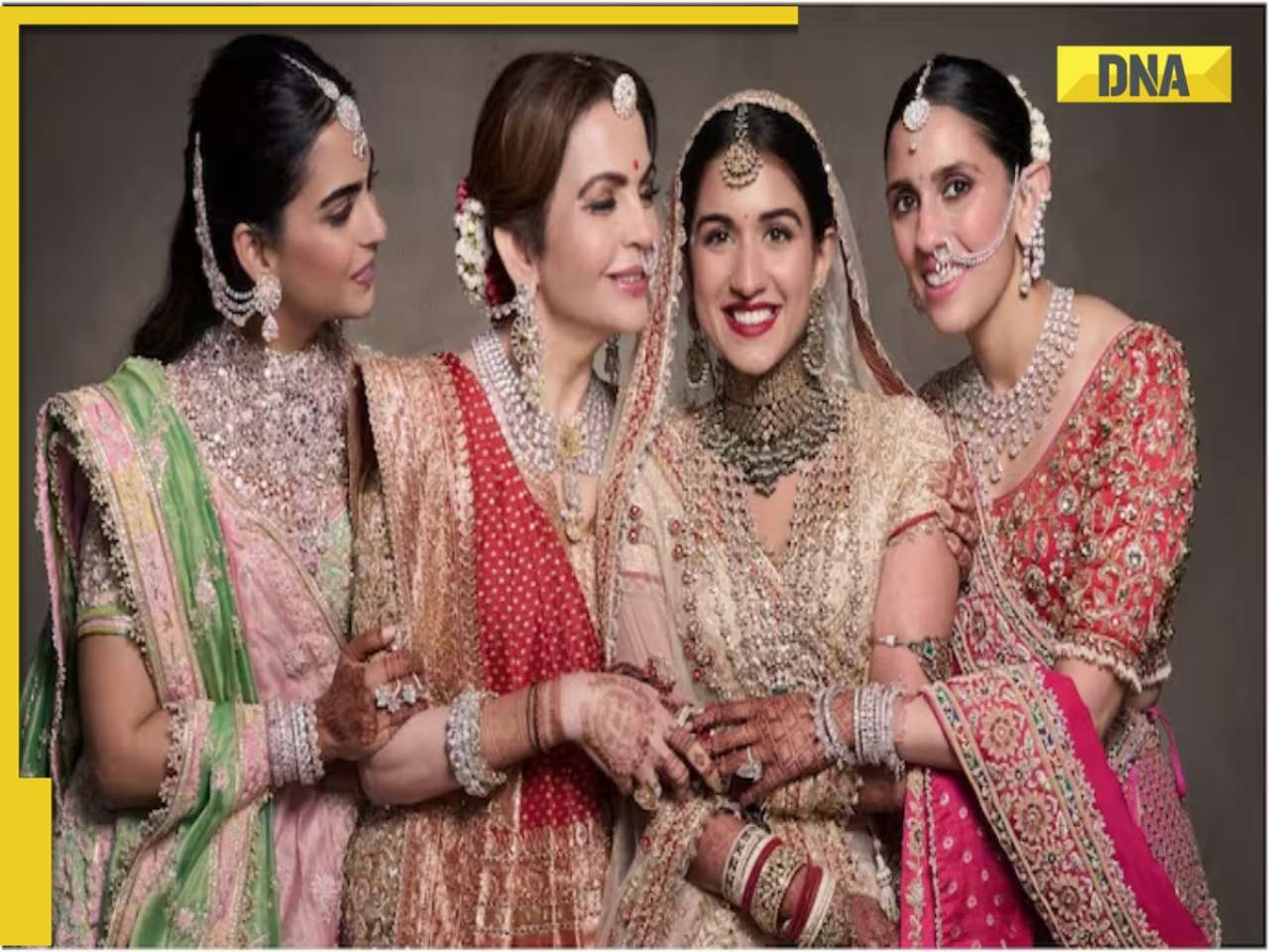 Wedding outfits of Ambani women