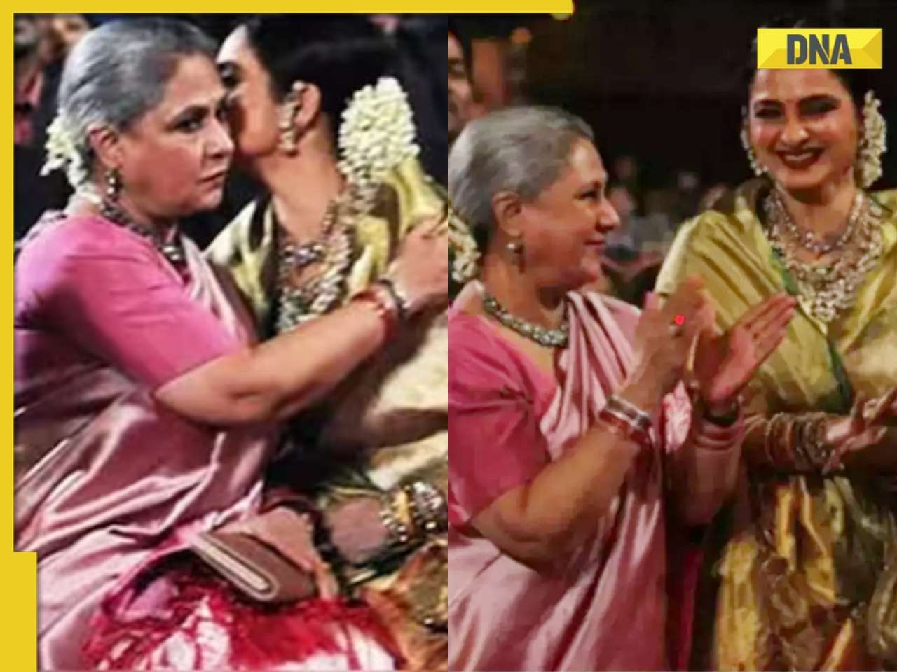 Watch viral video: Rekha runs to Jaya Bachchan, hugs as Amitabh Bachchan...