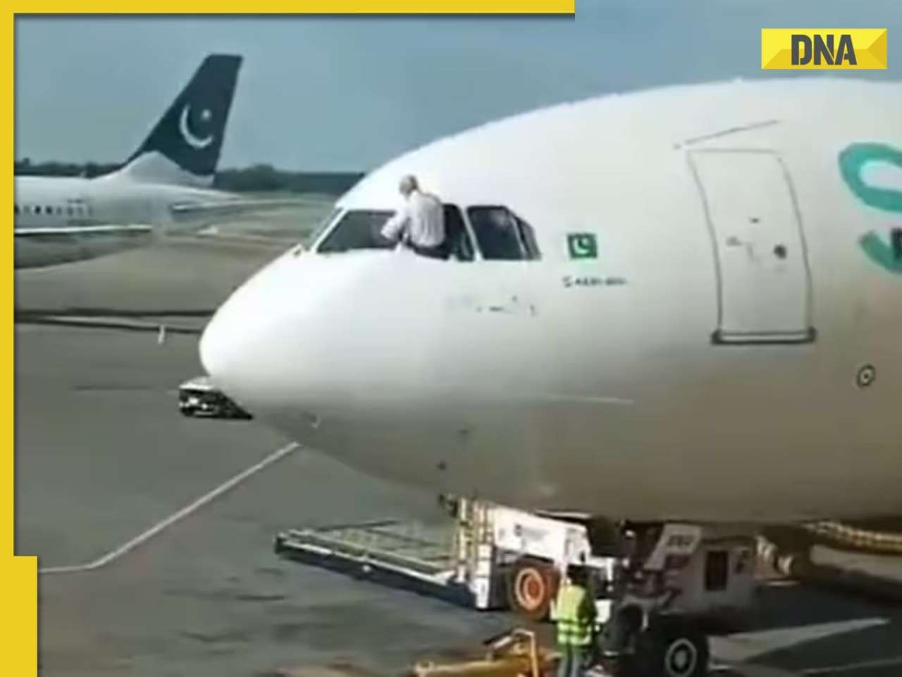 Watch viral video: Netizens start meme fest as pilot leans windshield right before takeoff, say 'Only in Pakistan'