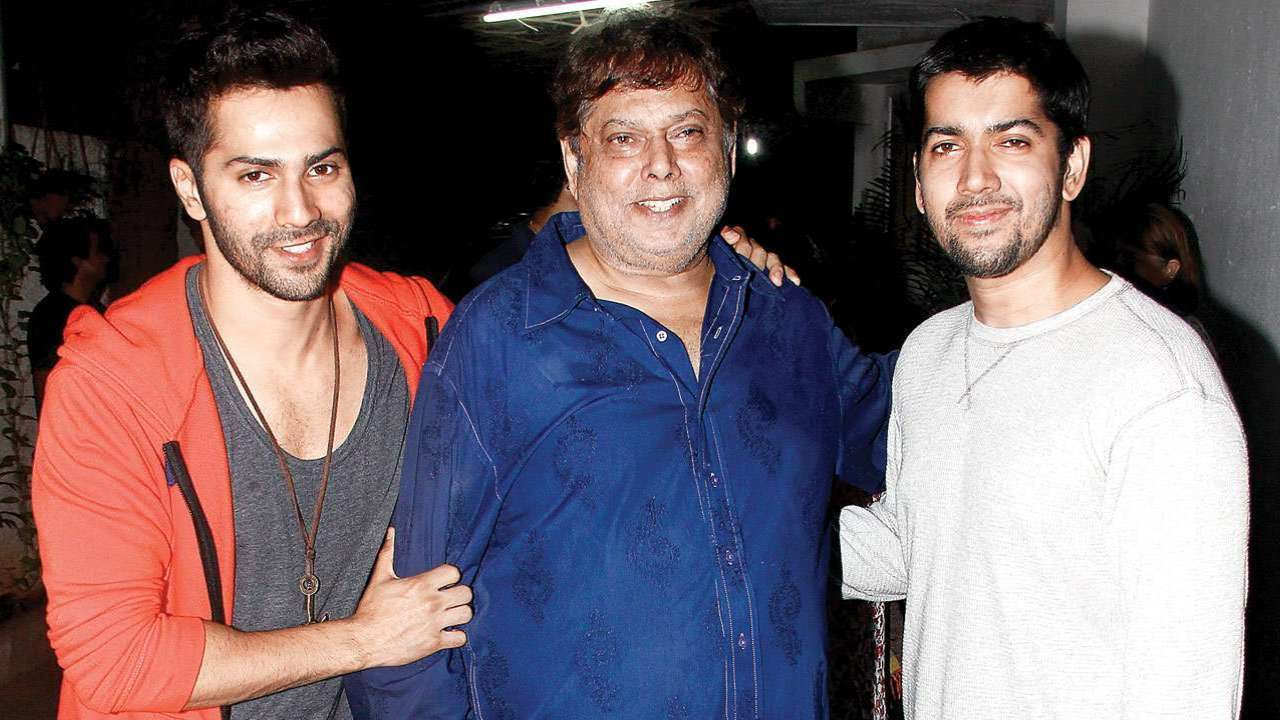 David Dhawan with his sons