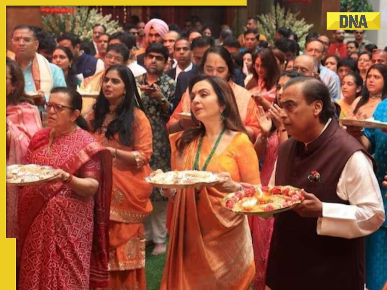 Grand Ganesh Chaturthi celebration at Mukesh Ambani, Nita Ambani's Antilia, guests include... 