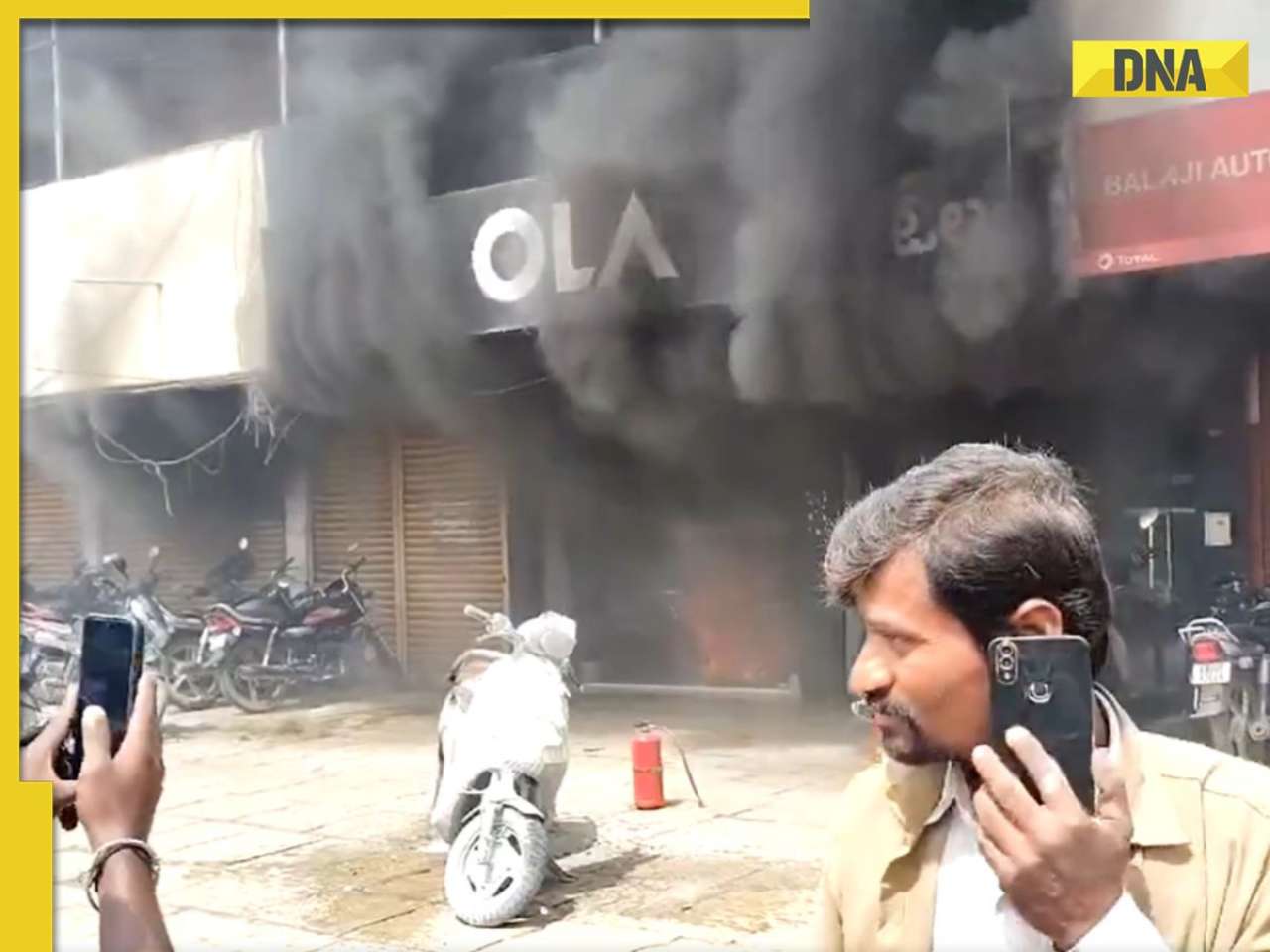 Watch: Ola Electric customer sets company’s showroom on fire over…