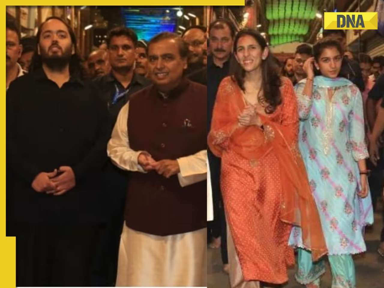 Mukesh Ambani, Anant Ambani, Radhika Merchant, Shloka Mehta visit Lalbaugcha Raja: Check what they wore