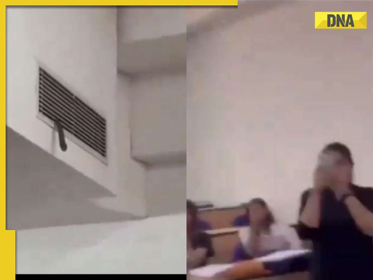 Viral video: Snake emerges out of AC vent in classroom; what happened next?