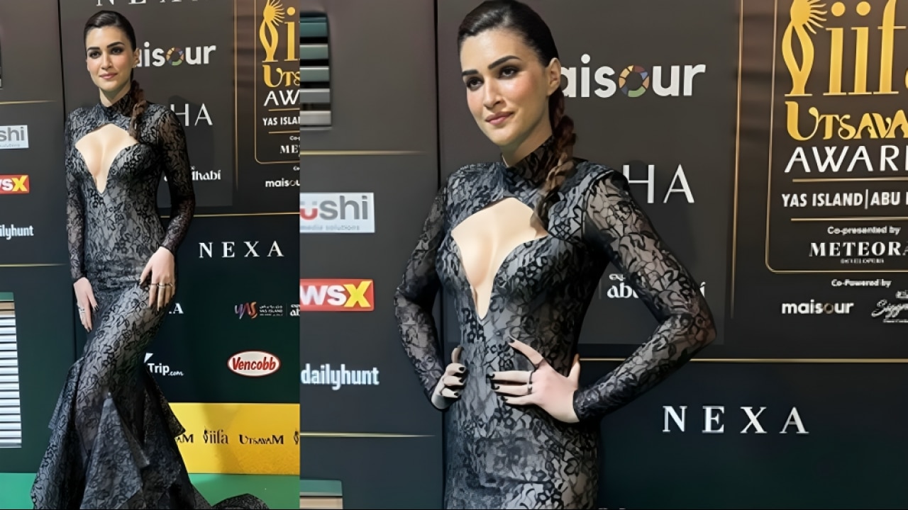 kriti sanon Wore Black Gown for IIFA Awards