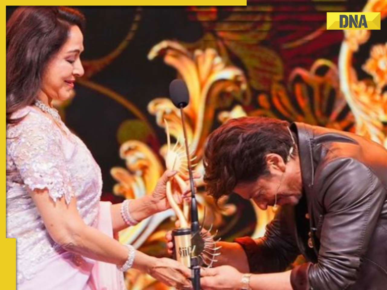 'Dil Aashna Hai' reunion at IIFA 2024: Shah Rukh Khan bows down to mentor Hema Malini