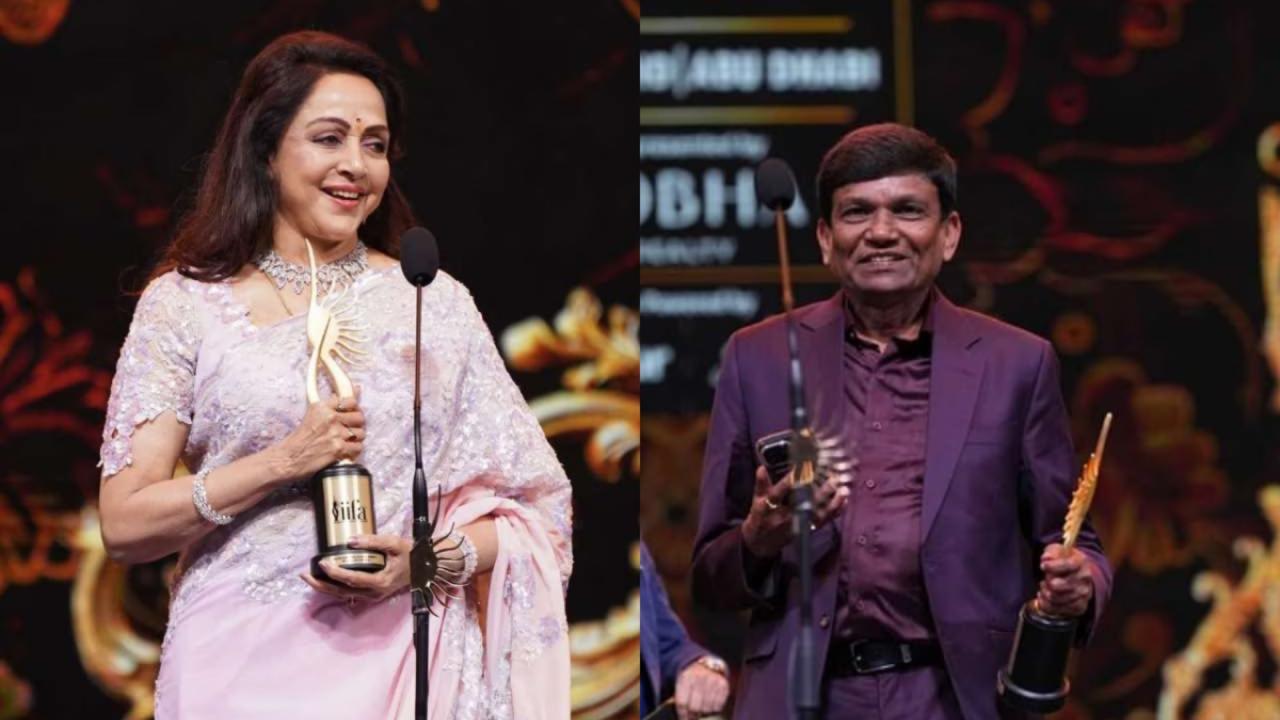 Outstanding Contribution to Indian Cinema - Jayantilal Gada, Hema Malini