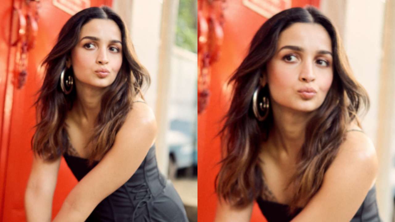 Alia Bhatt looks smart and stylish in black