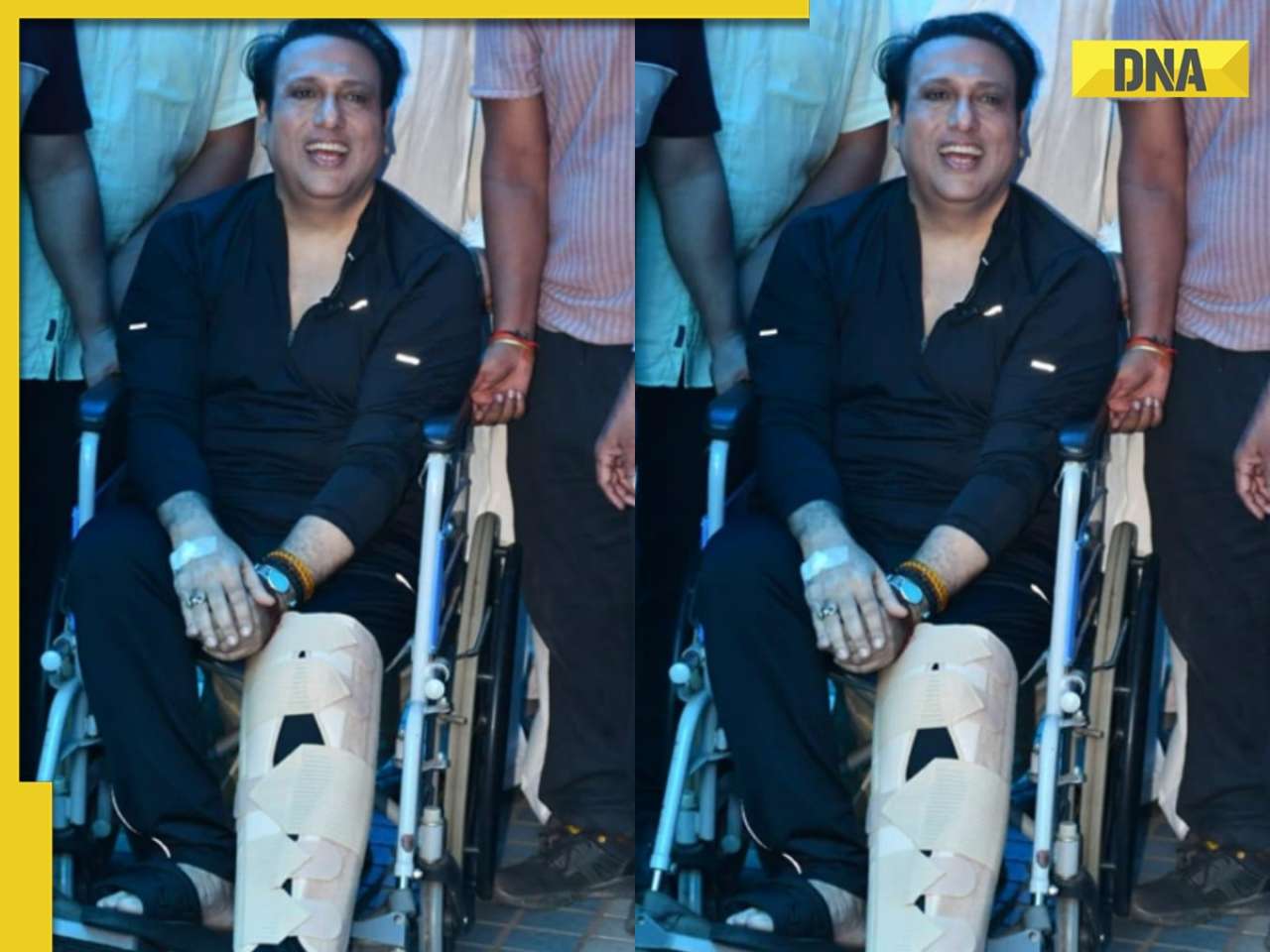 Govinda discharged from hospital after surviving bullet injury, greets fans with flying kisses