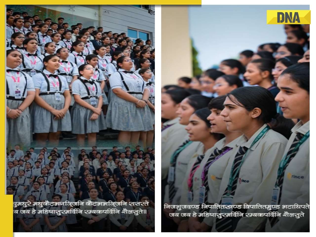 'Salute to...': Students' performance on 'Aigiri Nandini' on school campus mesmerizes internet, WATCH viral video 