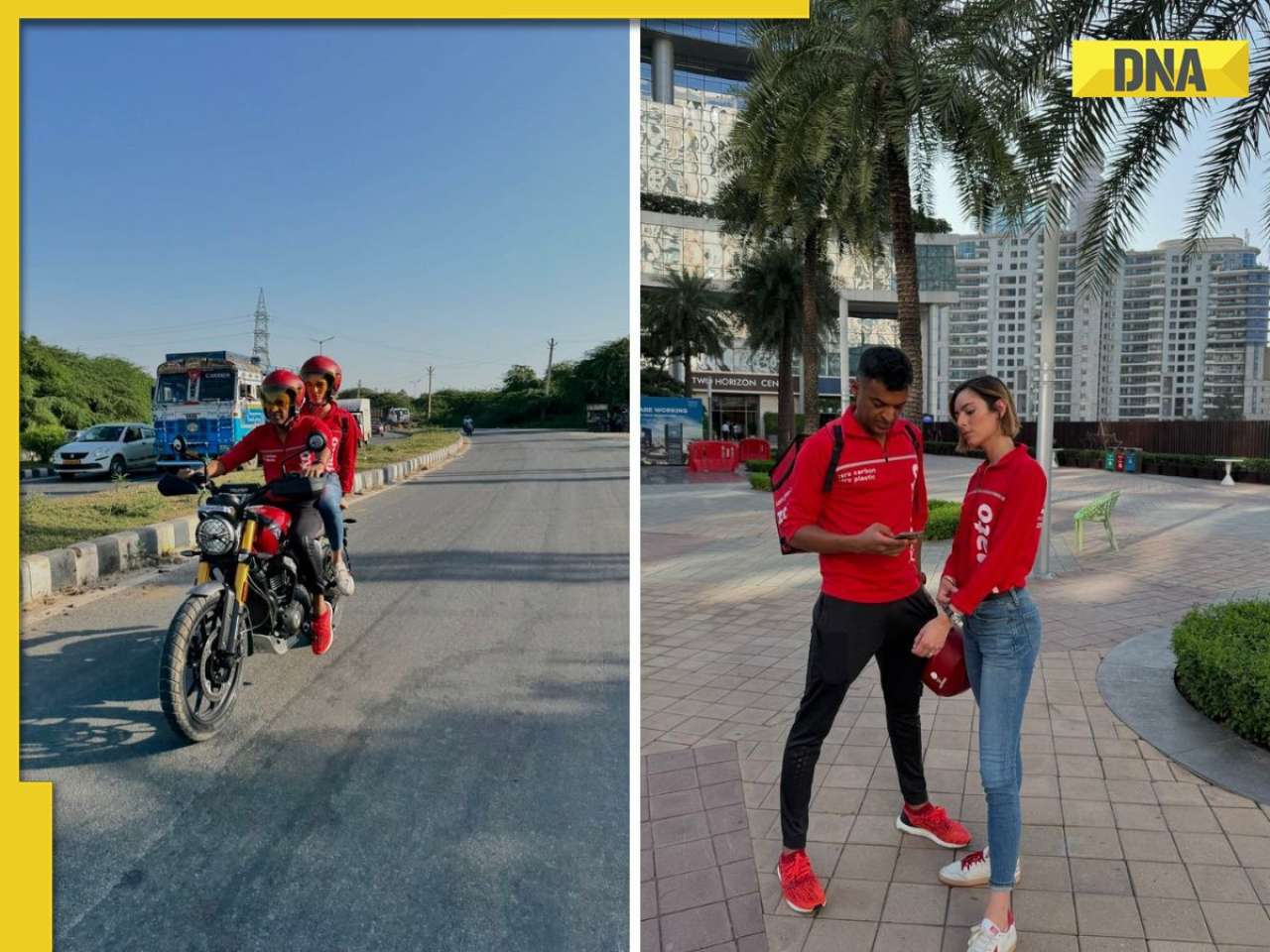 Deepinder Goyal, wife Grecia Munoz turn Zomtao delivery agents, pics go viral, watch here