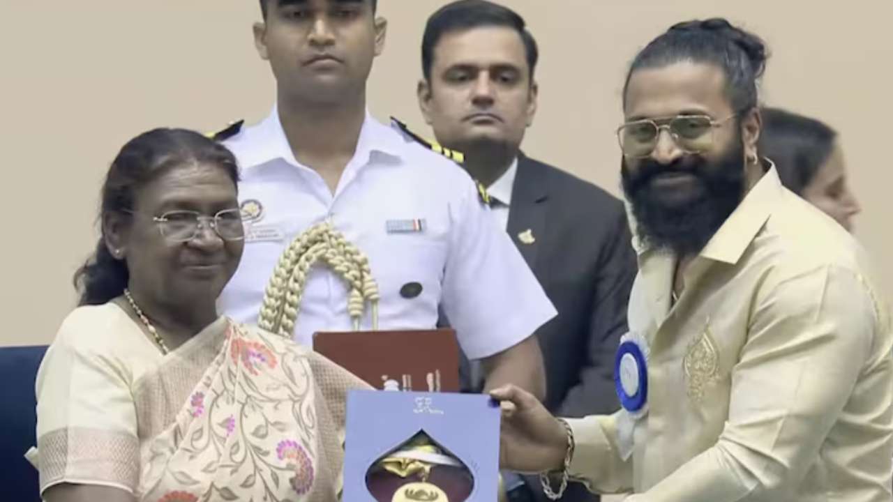 Rishab Shetty receives award for Best Actor