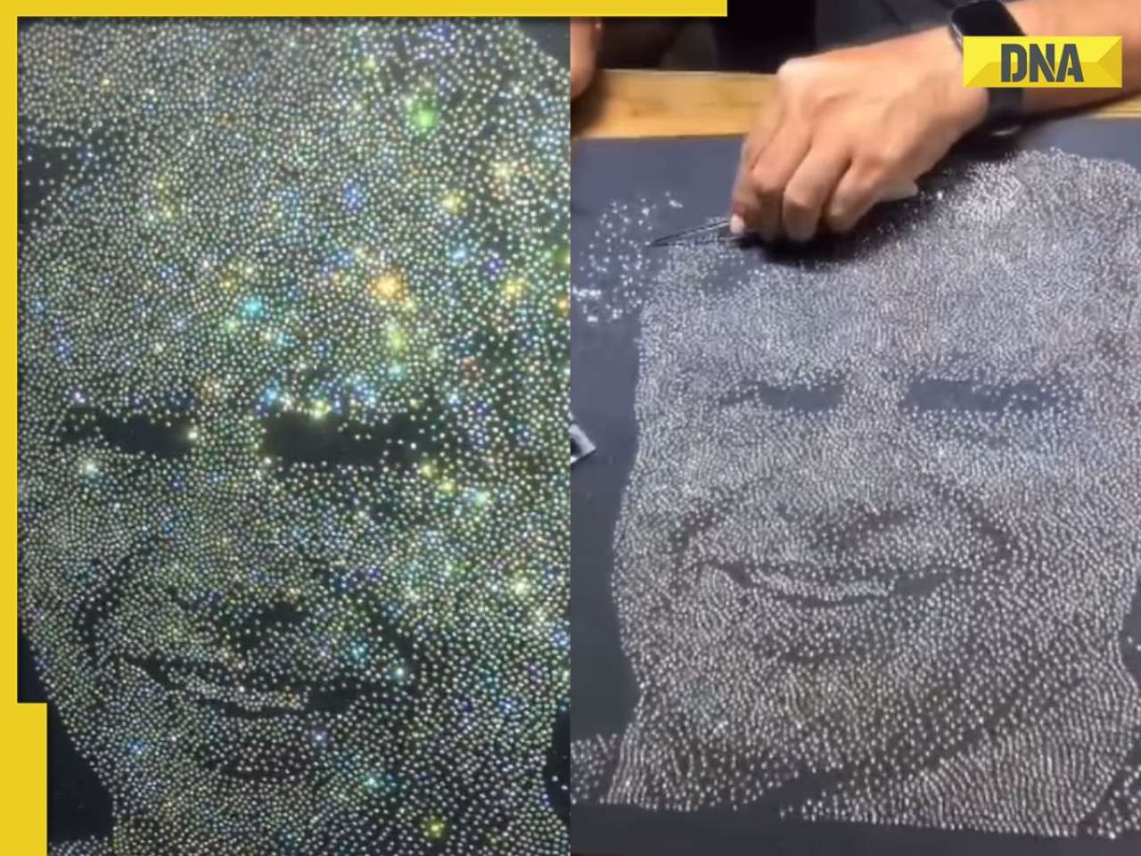 Jeweller pays tribute to Ratan Tata with a portrait made of 11000 diamonds, video goes viral