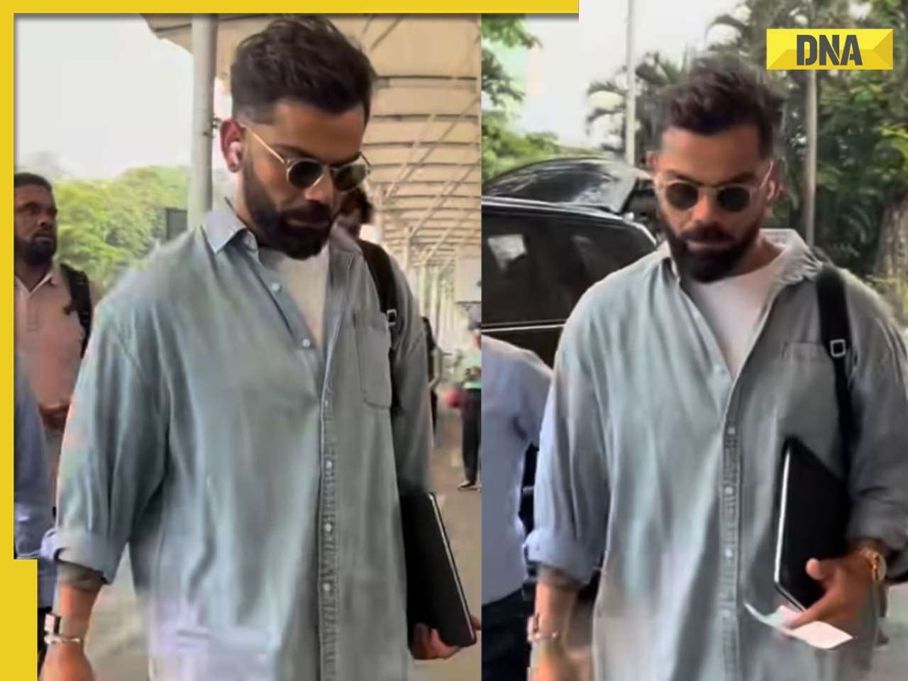 Virat Kohli looks dashing as he flaunts his OOTD Mumbai Airport 