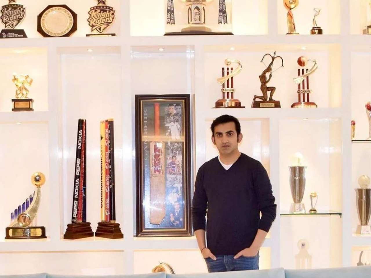 Gambhir's residence radiates elegance