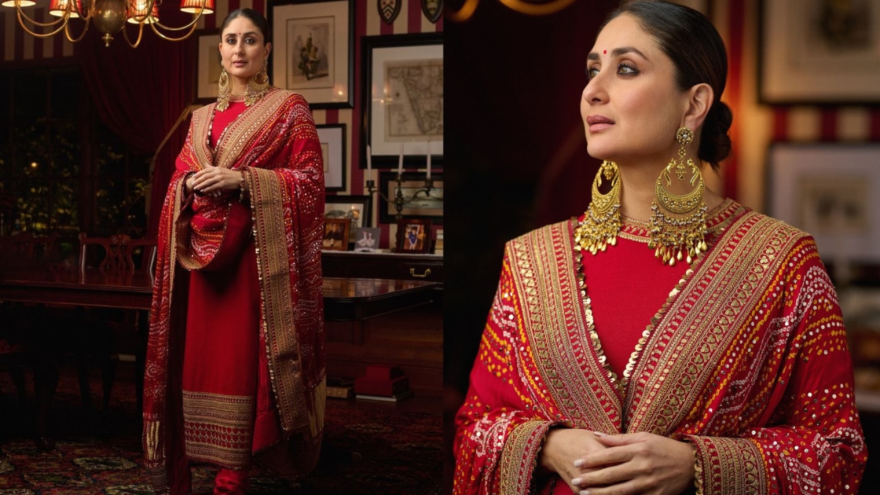 Kareena Kapoor red salwar suit look