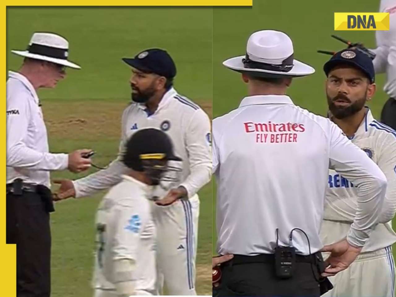 Watch: Rohit Sharma, Virat Kohli engage in heated argument with umpires during India vs New Zealand 1st Test