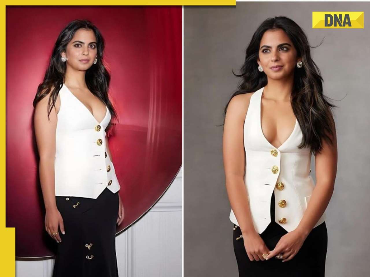 Isha Ambani turns heads in stunning black and white outfit at Mumbai event, it costs...