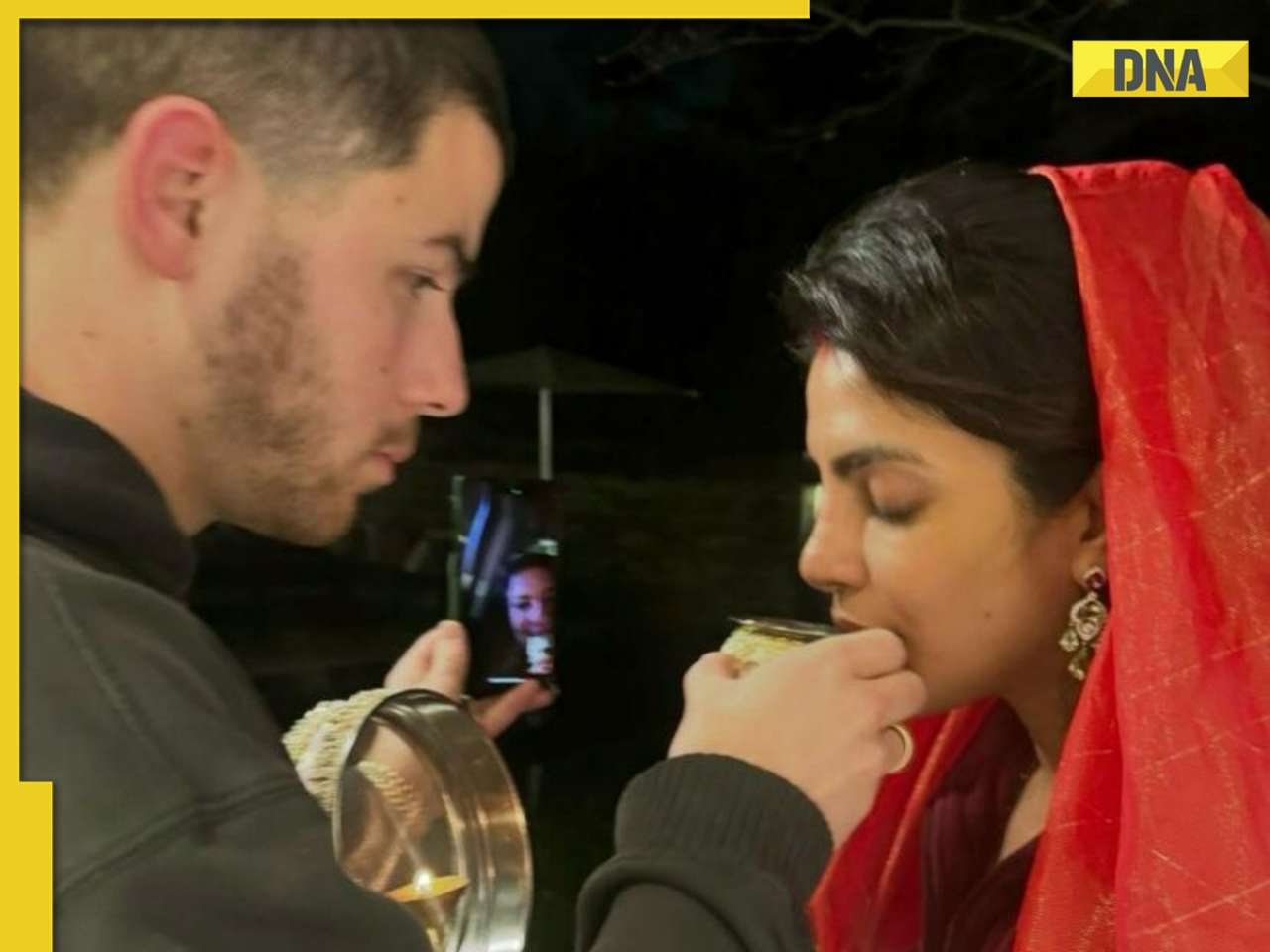 Priyanka Chopra shares glimpse into her ‘filmy’ Karwa Chauth with Nick Jonas; her post has Aishwarya Rai-Salman connect